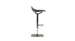 CHISTERA | Stool - Lacquered Shell, Chrome-plated Base