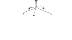 NOMADE | Ceiling Lamp In Black Lacquered Aluminium