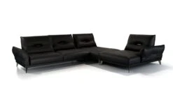 ITINERAIRE CUIR | 3-seat 1-arm Unit With Left Armrest -Exquisite Furniture Store Itineraire NOIR Pers
