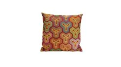 KAME | Cushion Hiru -Exquisite Furniture Store KAME coussin rouge 40x40 face 1