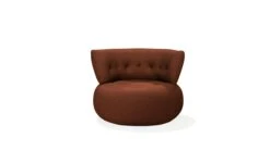 SENSE | Fixed Armchair -Exquisite Furniture Store Sense Faut Dossier Bas Terracotta v3 face