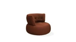 SENSE | Fixed Armchair -Exquisite Furniture Store Sense Faut Dossier Bas Terracotta v3 pers