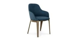 TOURNICOTI | Fixed Dining Armchair - Stained Oak Veneer -Exquisite Furniture Store Tournicotti BRIDGE bois pers1