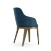 TOURNICOTI | Fixed Dining Armchair - Stained Oak Veneer