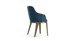 TOURNICOTI | Fixed Dining Armchair - Stained Oak Veneer