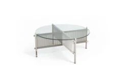 TRAVELER | Cocktail Table - Harmonie Calme -Exquisite Furniture Store Traveler TB 85 verre calme pers2