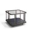 CASCADE | End Table - Noir Desir Ceramic