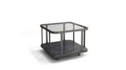 CASCADE | End Table - Noir Desir Ceramic